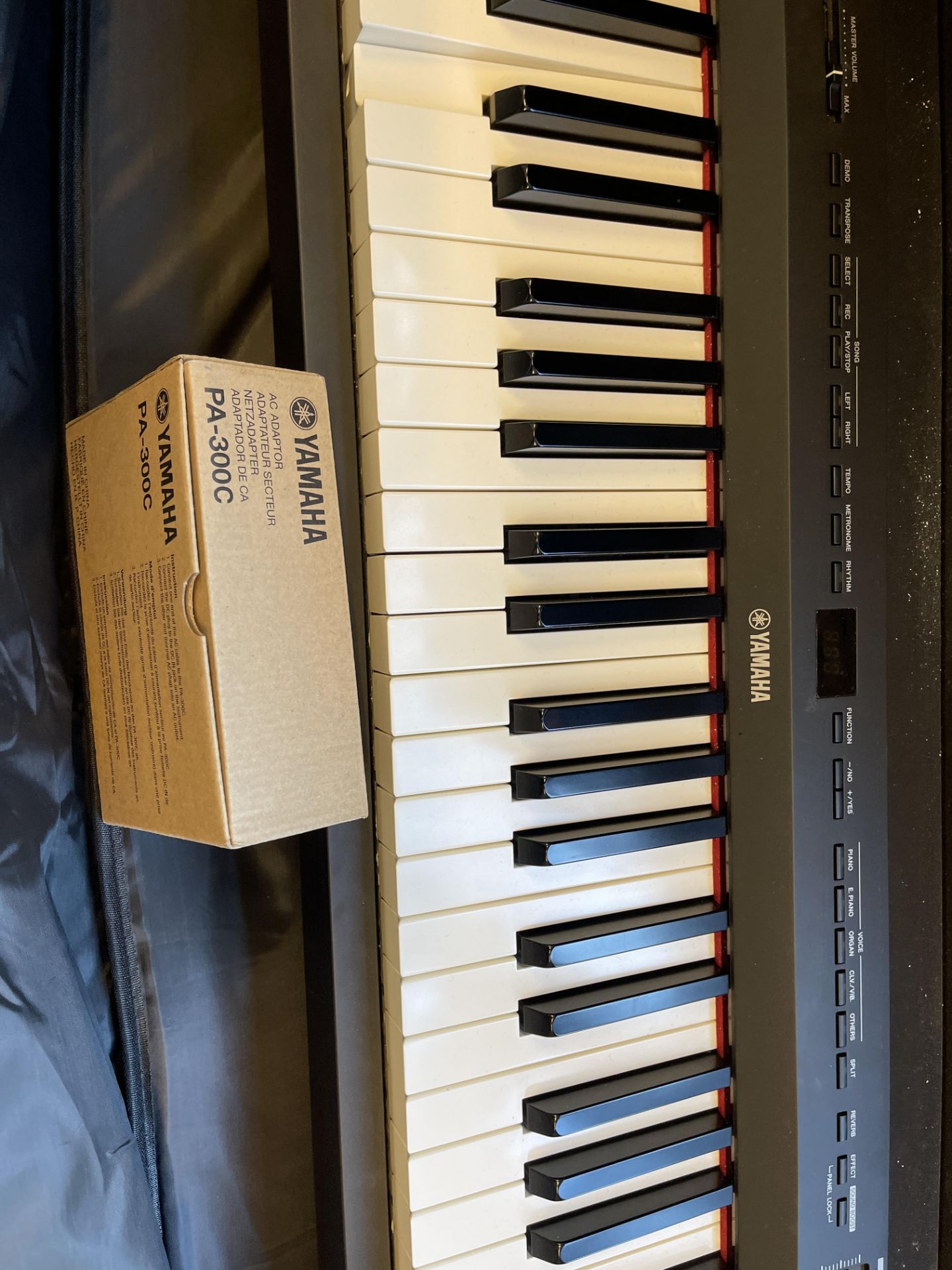 Yamaha P-255B Digital Piano Complete with Charger, M Gear Pedal and Case - Image 13 of 13