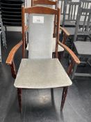 4 Brown Wooden Chairs