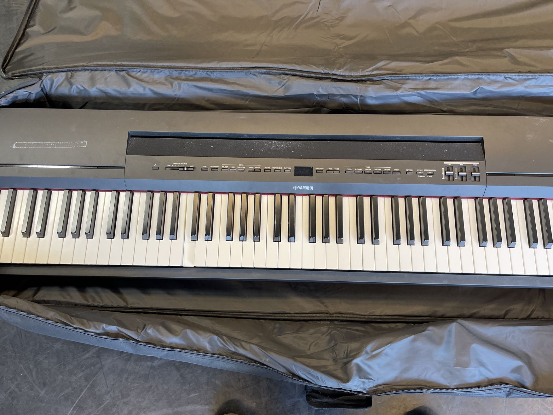 Yamaha P-255B Digital Piano Complete with Charger, M Gear Pedal and Case - Image 3 of 13