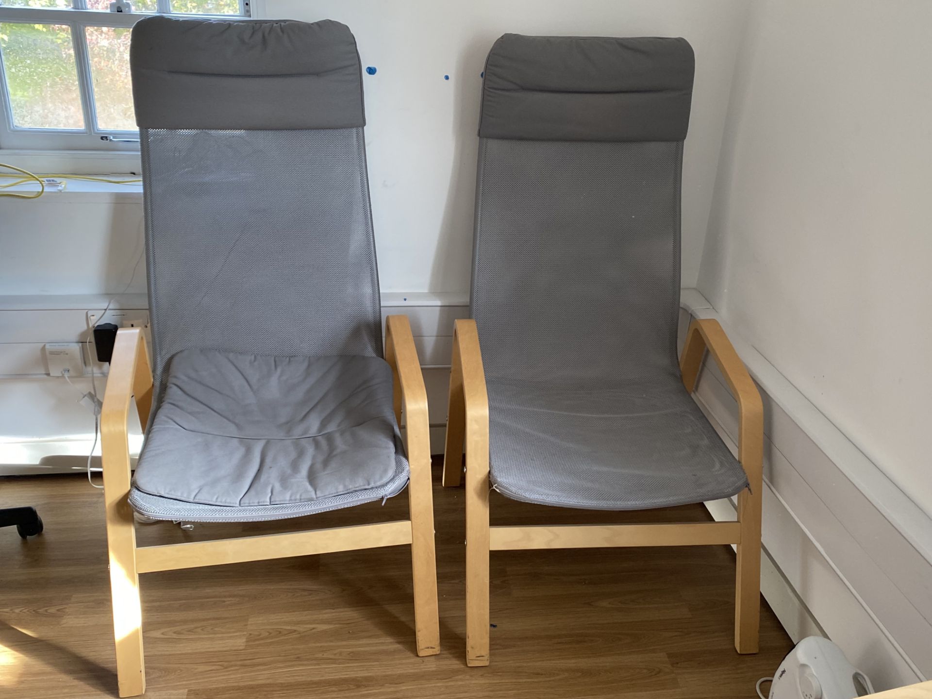3: Grey Comforter Chairs