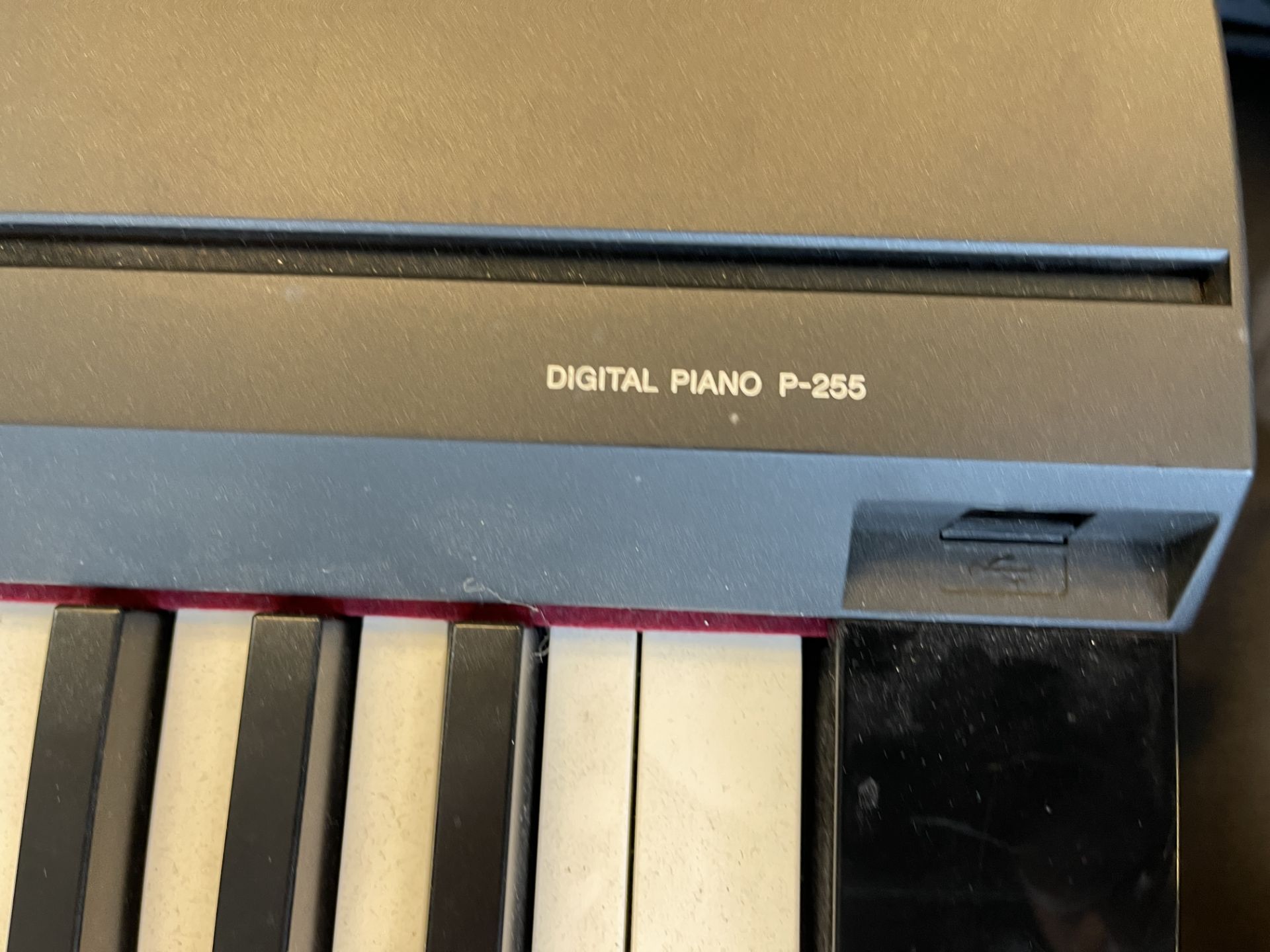 Yamaha P-255B Digital Piano Complete with Charger, M Gear Pedal and Case - Image 4 of 13