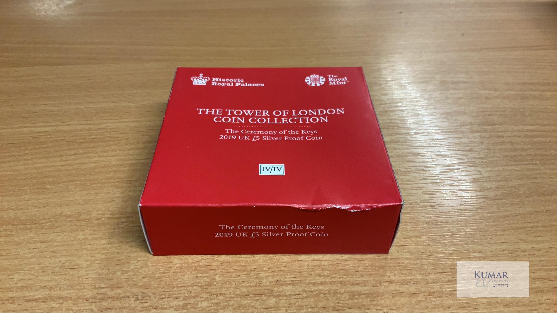 The Royal Mint Collection- The Tower of London Coin Collection. The Ceremony of Keys 2019 UK £5