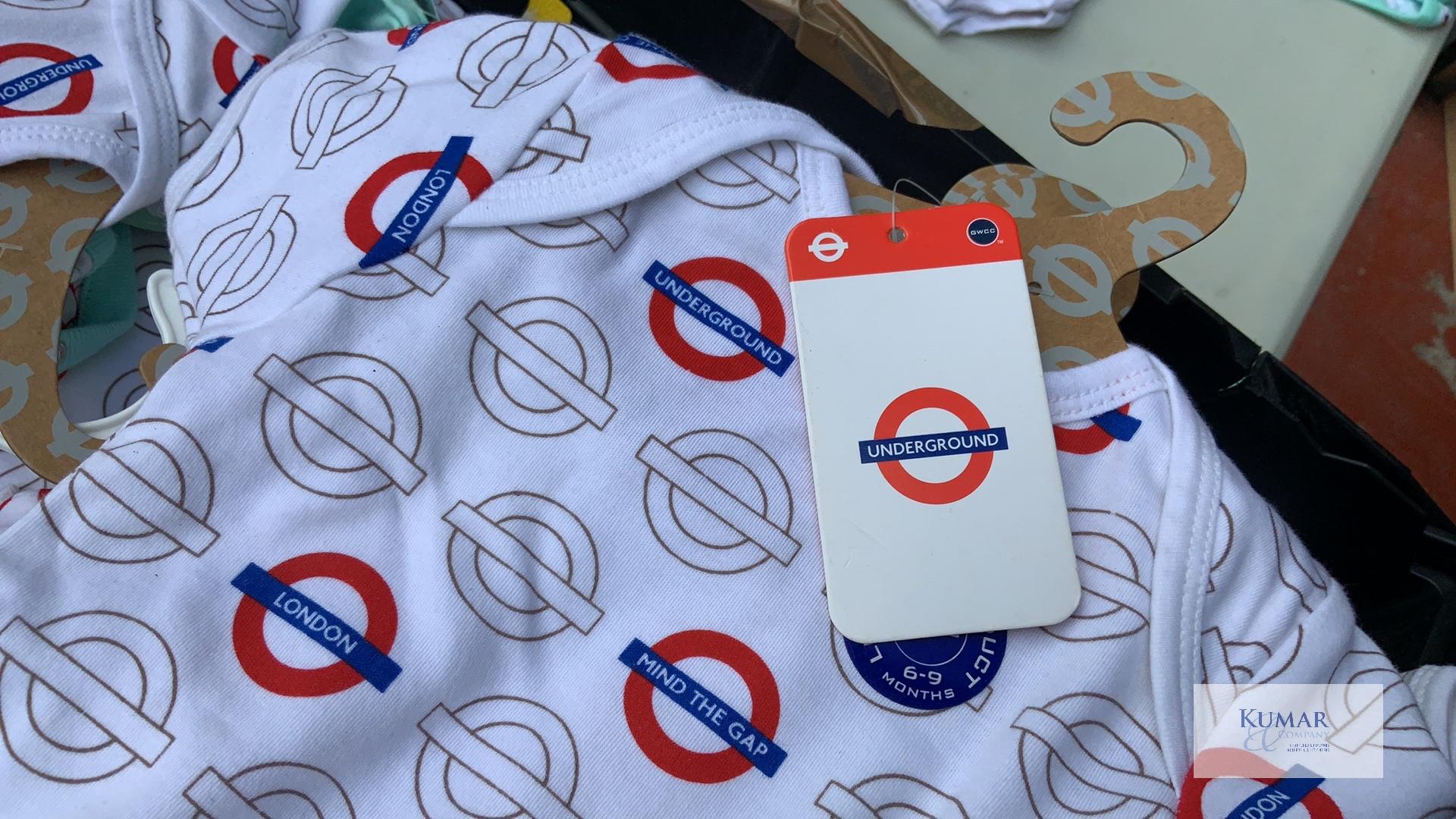 Quantity of London Underground Baby Grows RRP £12, Baby Hats, 2: Stripe Beanie Hats RRP £28 Each - - - Image 13 of 13