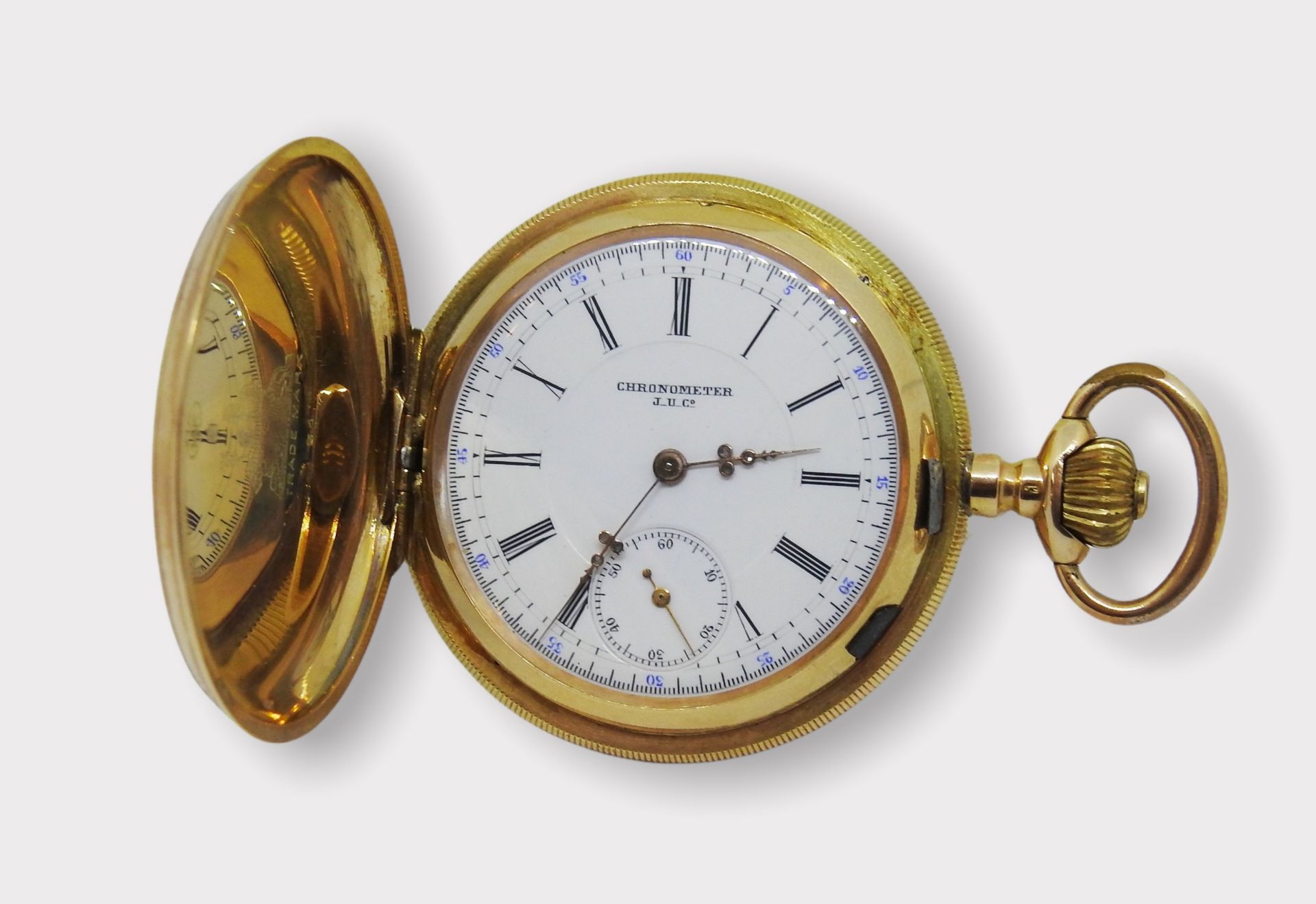 J. Ullmann & Co., Guillochierter Chronometer - Bild 6 aus 6