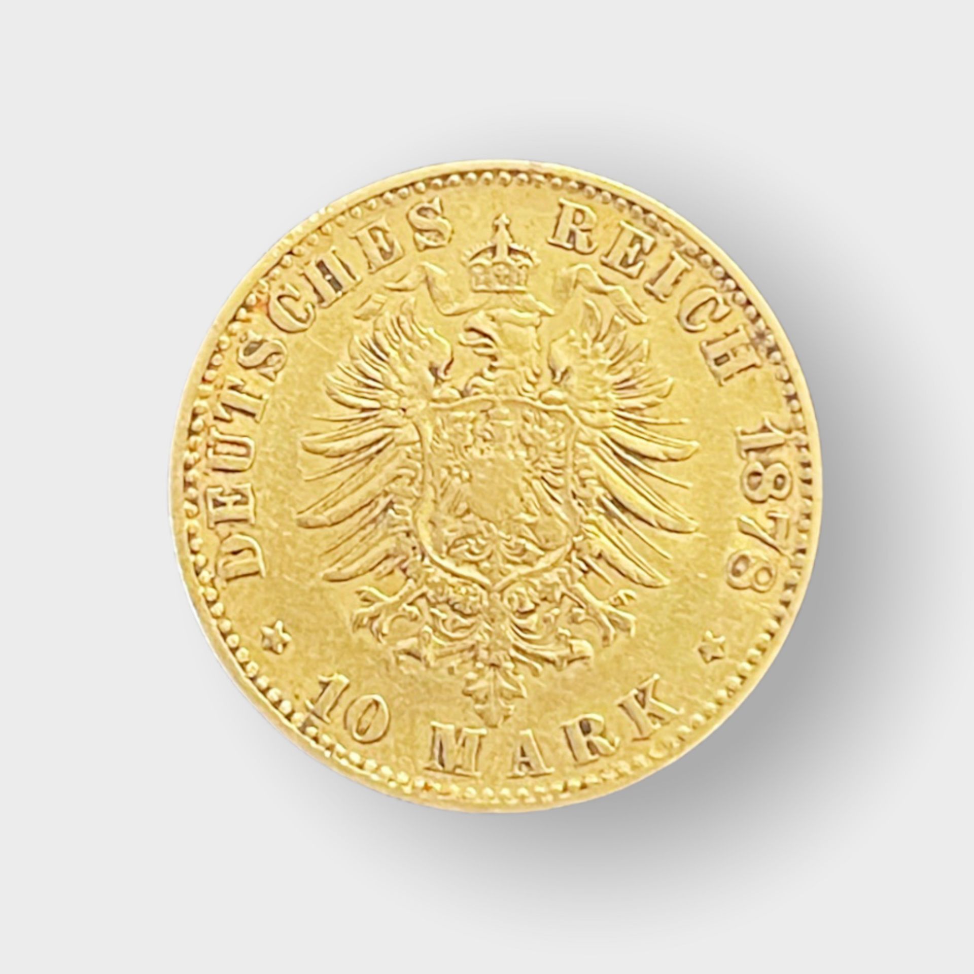Goldmünze, Deutsches Reich 10 Mark - Bild 2 aus 2