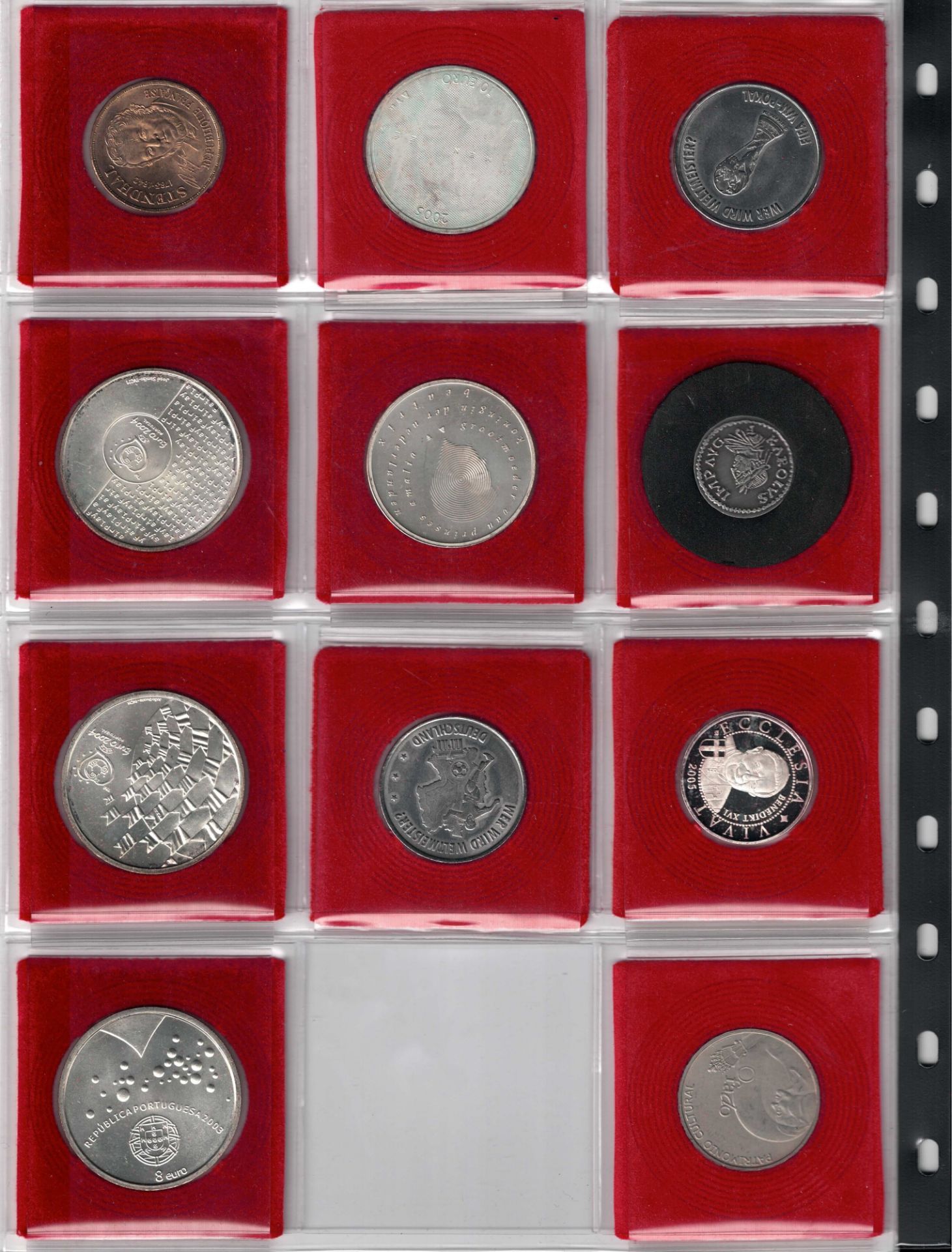 Sammelalbum von Münzen - Bild 2 aus 19