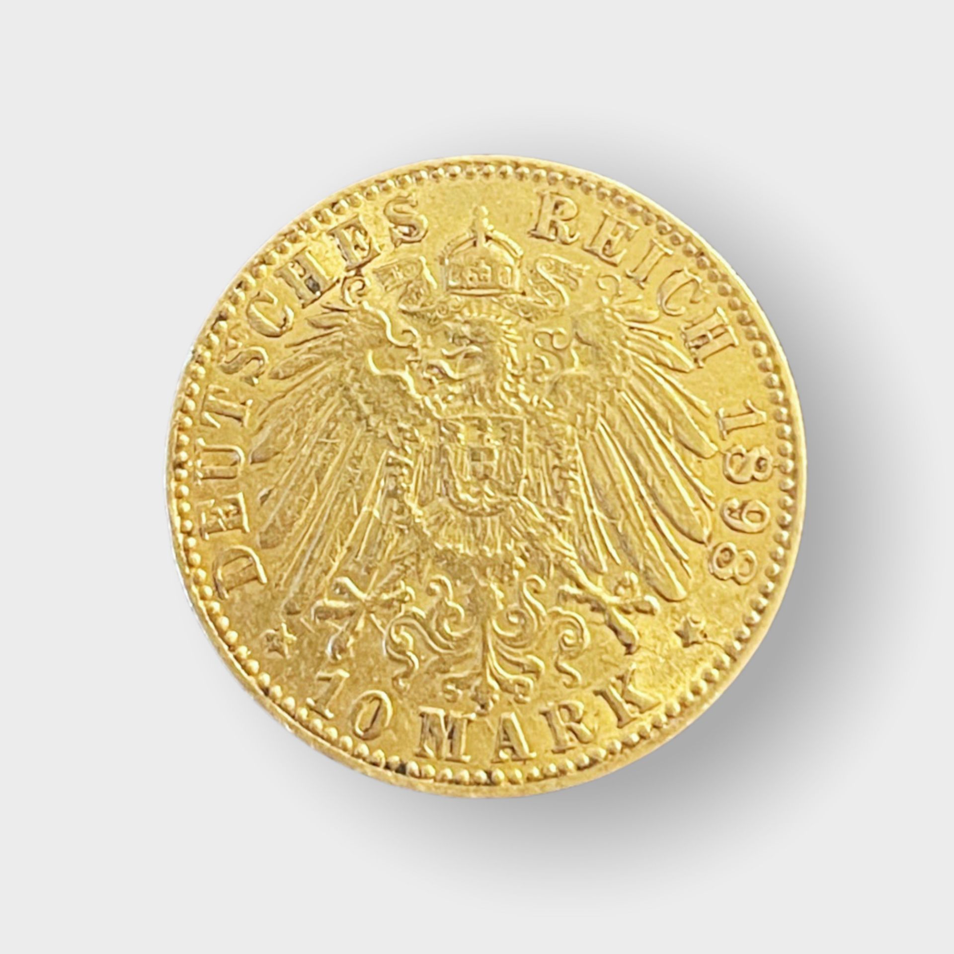 Goldmünze, Deutsches Reich 10 Mark - Bild 2 aus 2