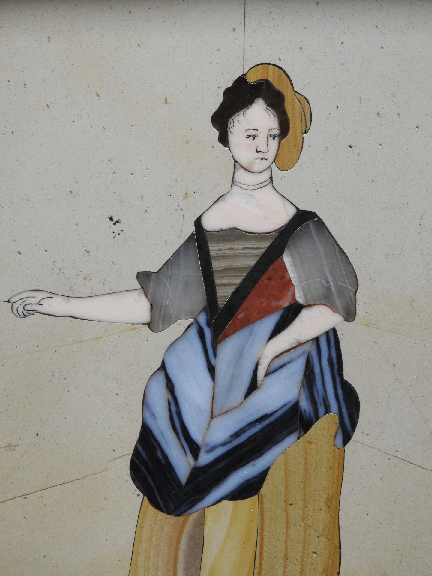 Pietra dura, Dudelsackspieler und Tanzende Frau - Image 5 of 9