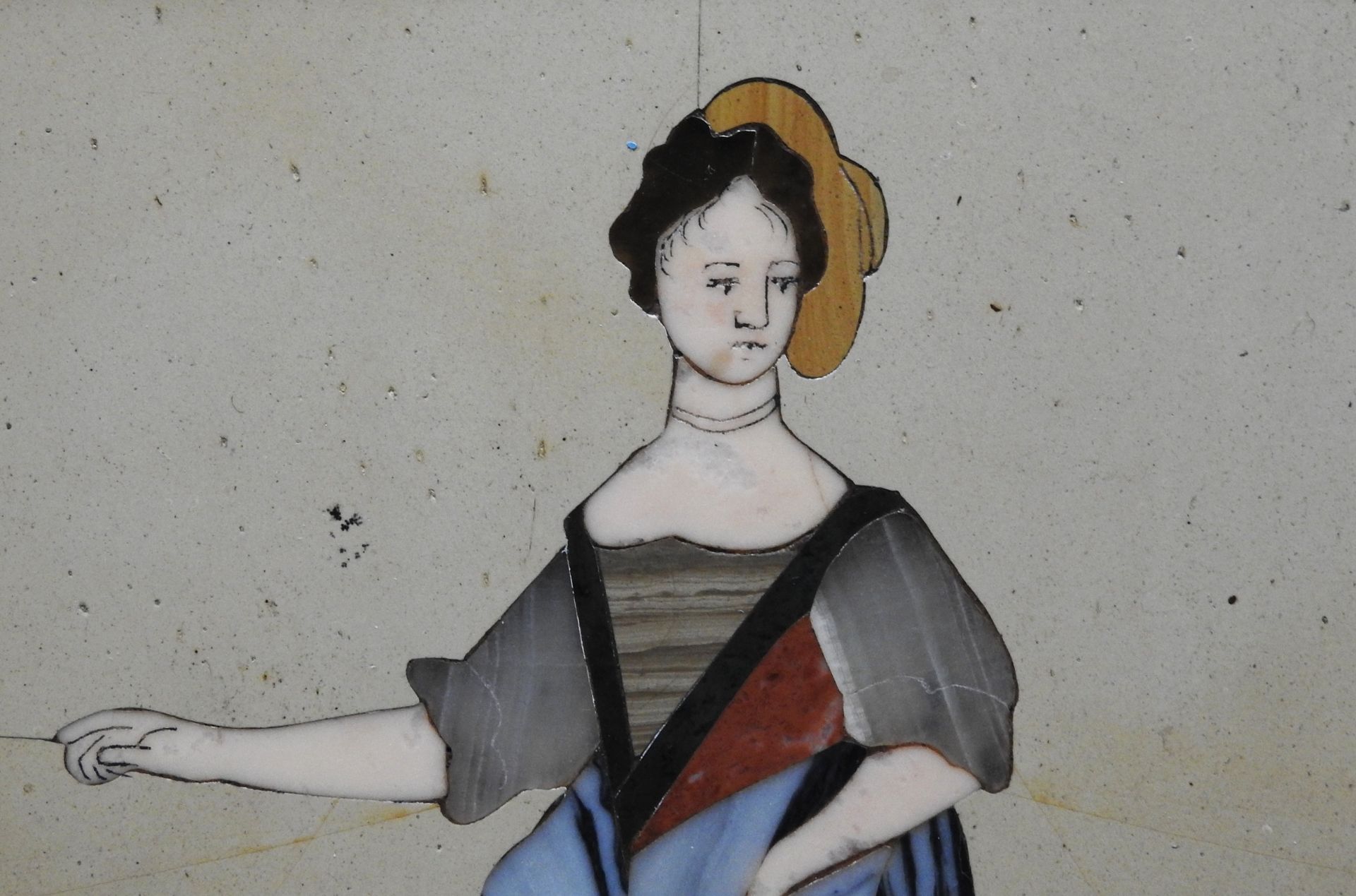 Pietra dura, Dudelsackspieler und Tanzende Frau - Image 9 of 9