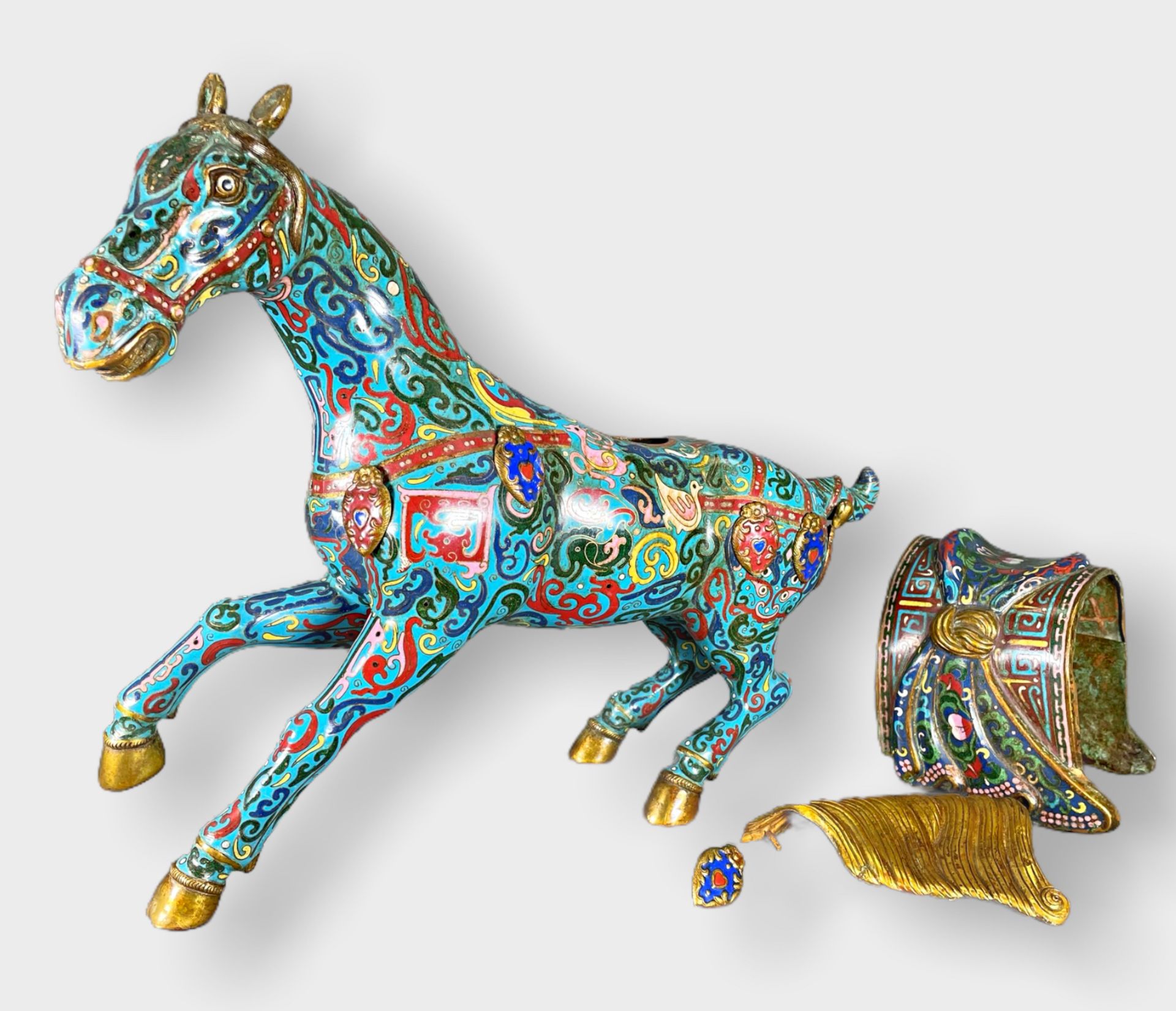 Paar polychrome Pferde - Image 9 of 20