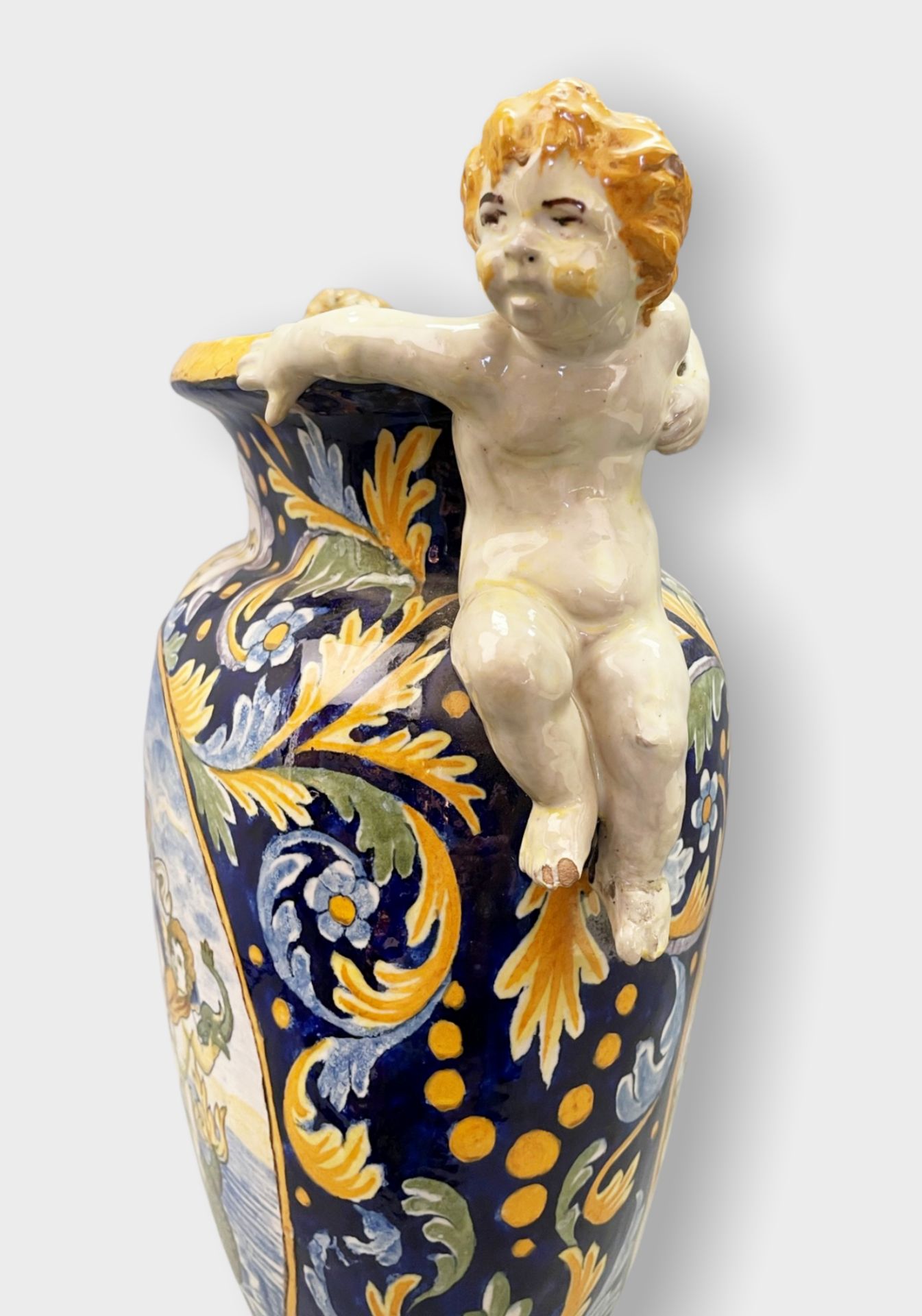 Große Majolika-Vase - Image 4 of 14