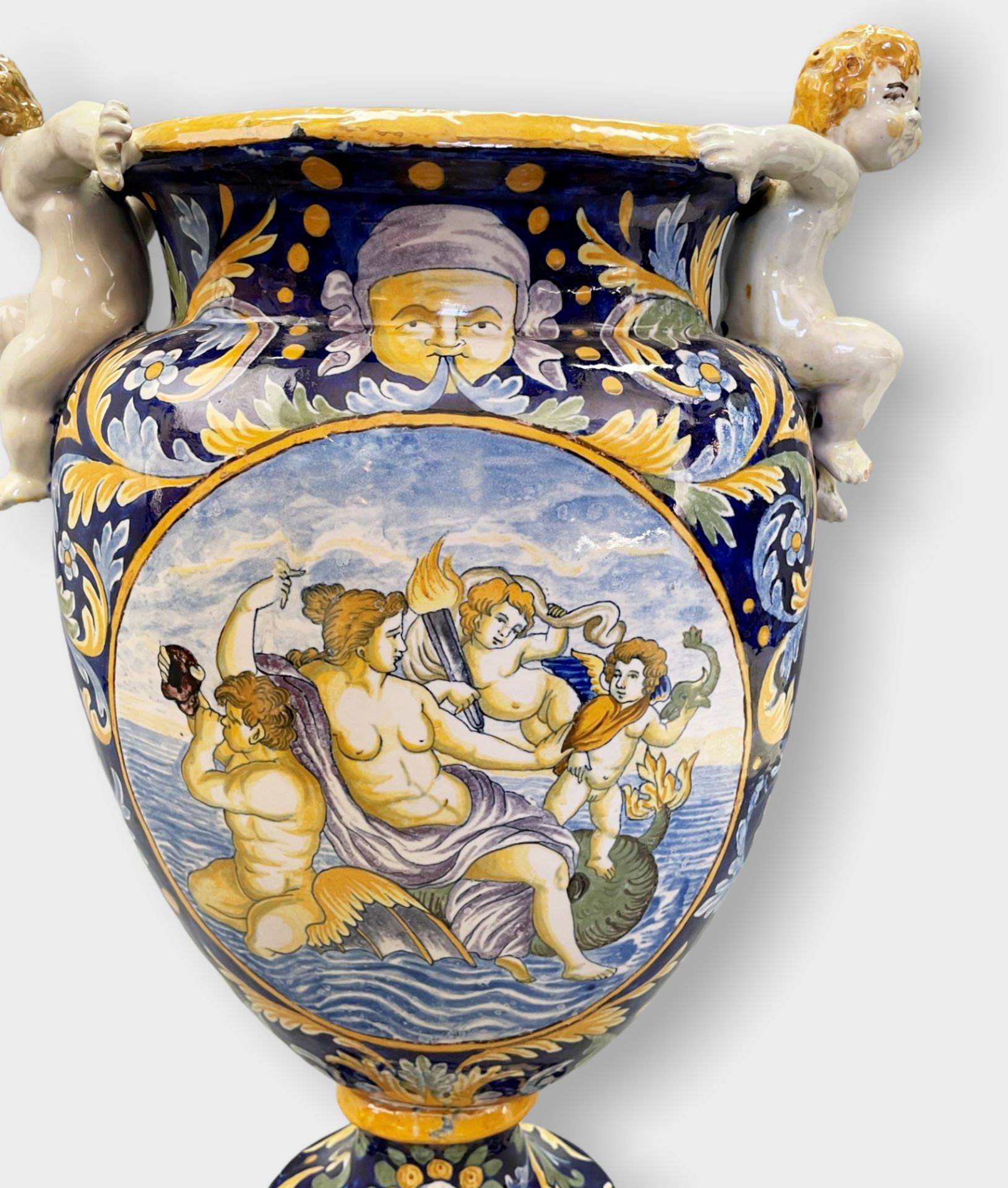 Große Majolika-Vase - Image 2 of 14