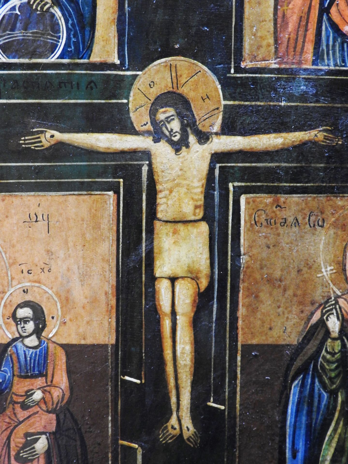 Vierfeldikone mit Kreuzigung Christi - Image 3 of 7