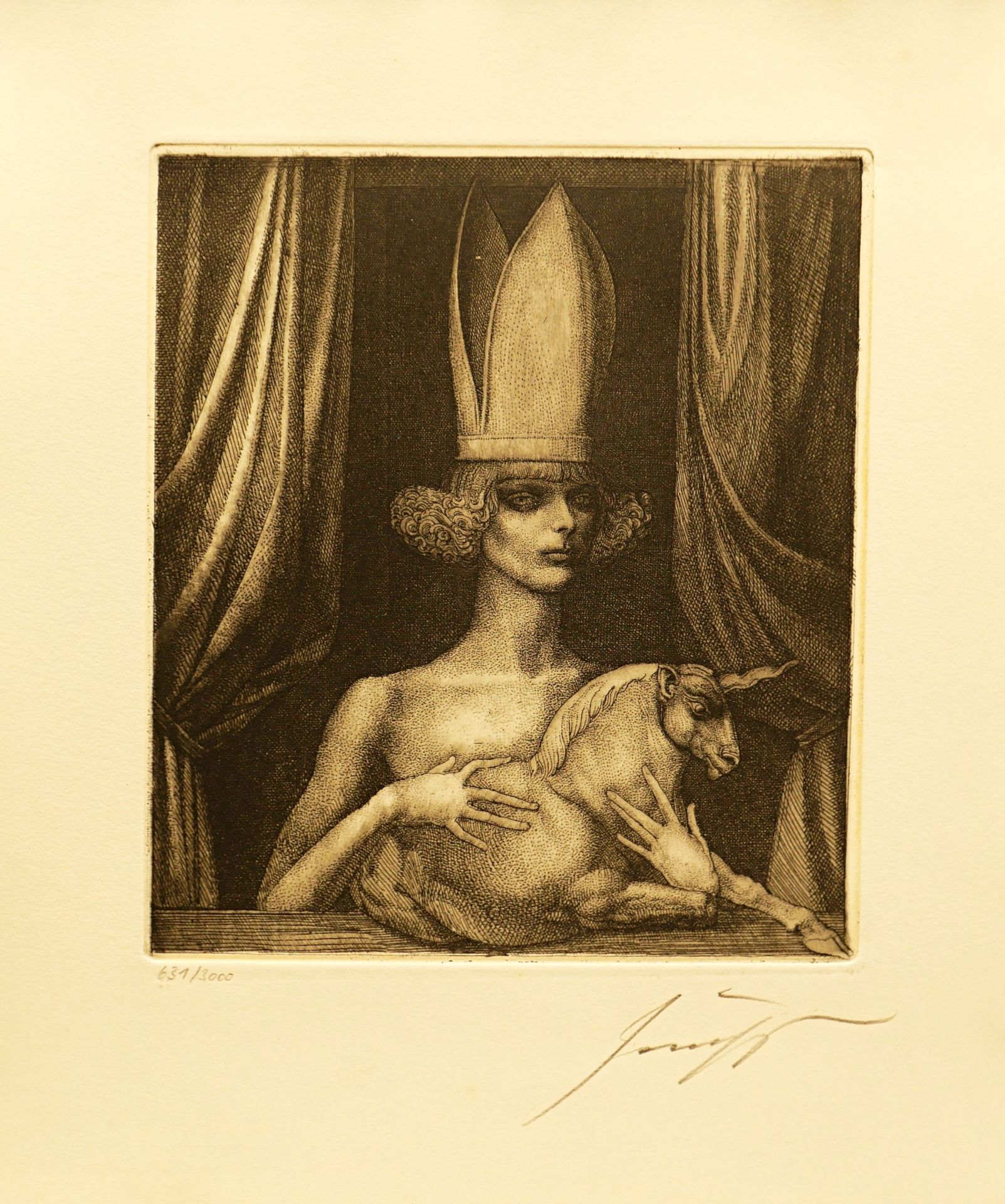 Ernst Fuchs, Kunstvolle Radierungen - Image 4 of 21