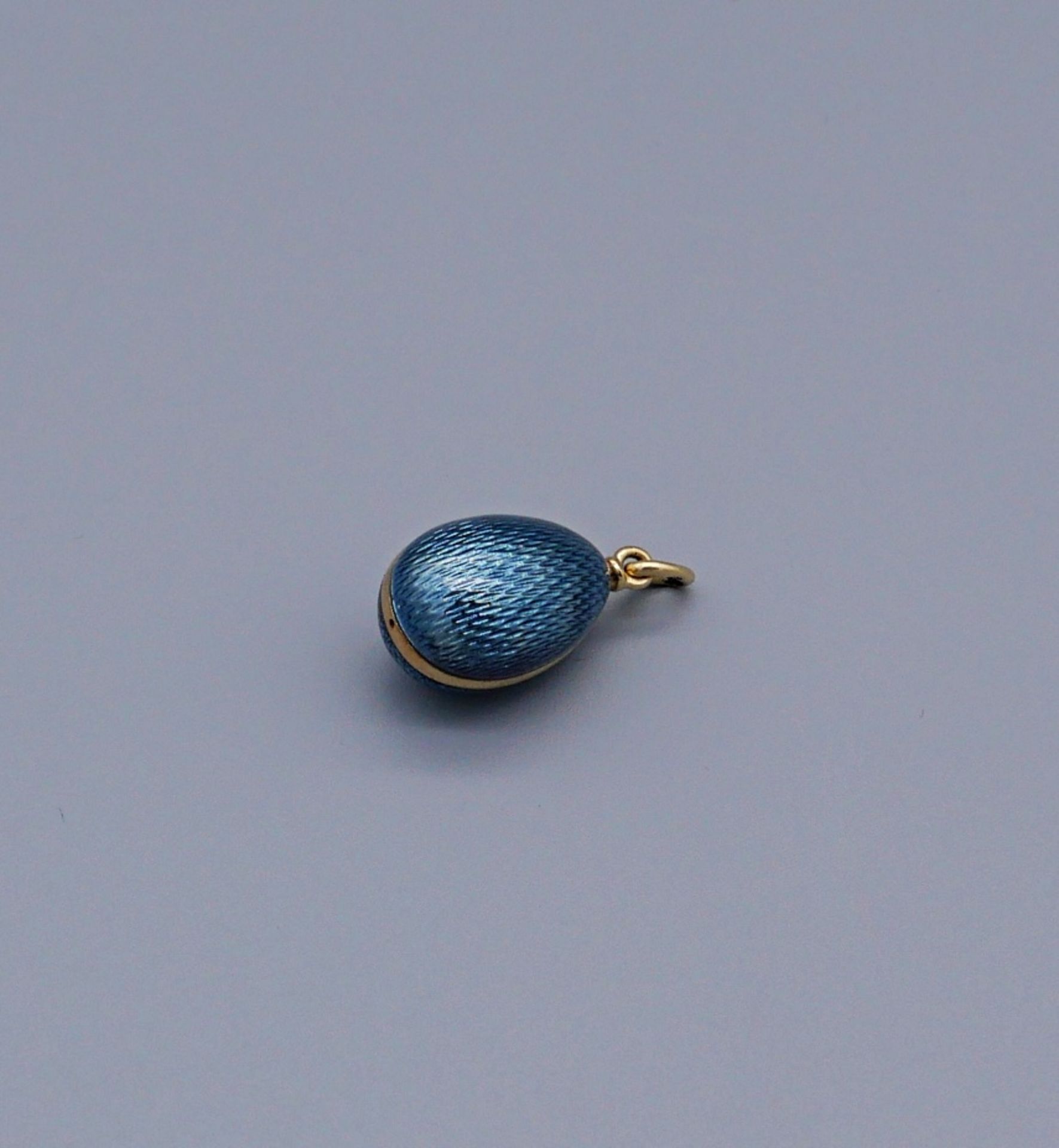 Kleines Fabergé Ei blau