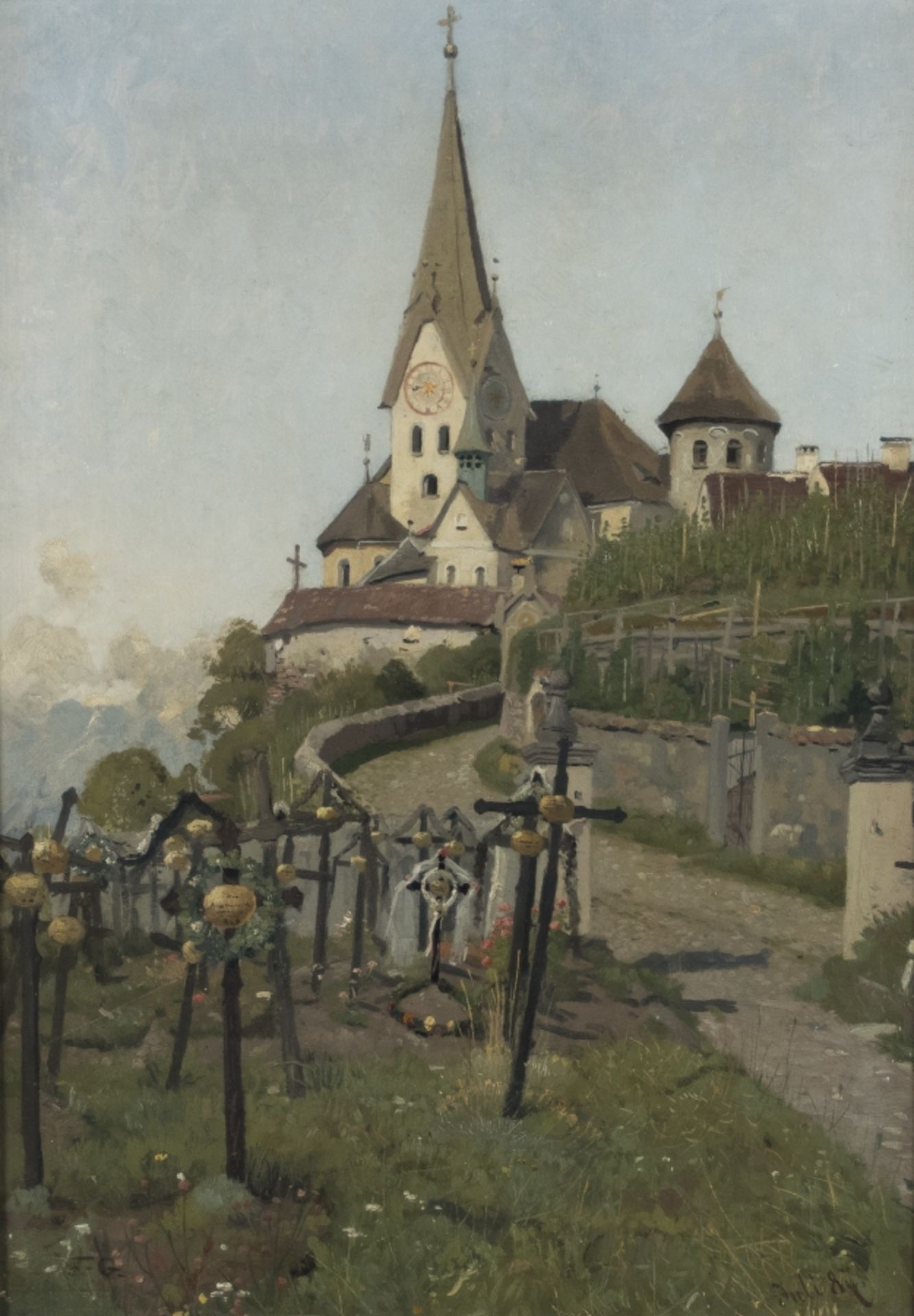 Fischer-Gurig, Adolf:  Friedhof in Südtirol