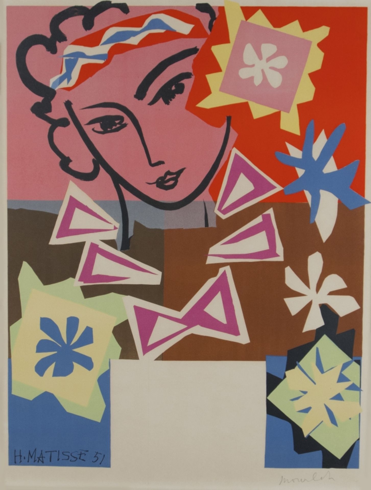 Matisse, Henri:  Madame Pompadour au Pavillon de Marsan, 1951