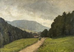 Hempel, Hermann Carl:  Spaziergang in den Voralpen