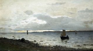 Nordgren, Axel Wilhelm:  Abend an der schwedischen Küste