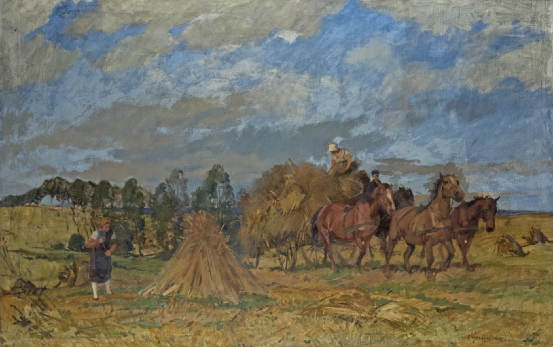 Henschel, Paul:  Spätsommer auf dem Feld