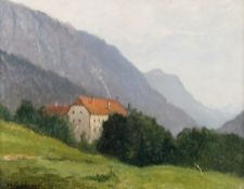 Hempel, Hermann Carl:  Hof in den Alpen