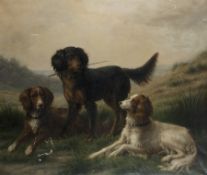 Deiker, Johannes:  Drei Jagdhunde