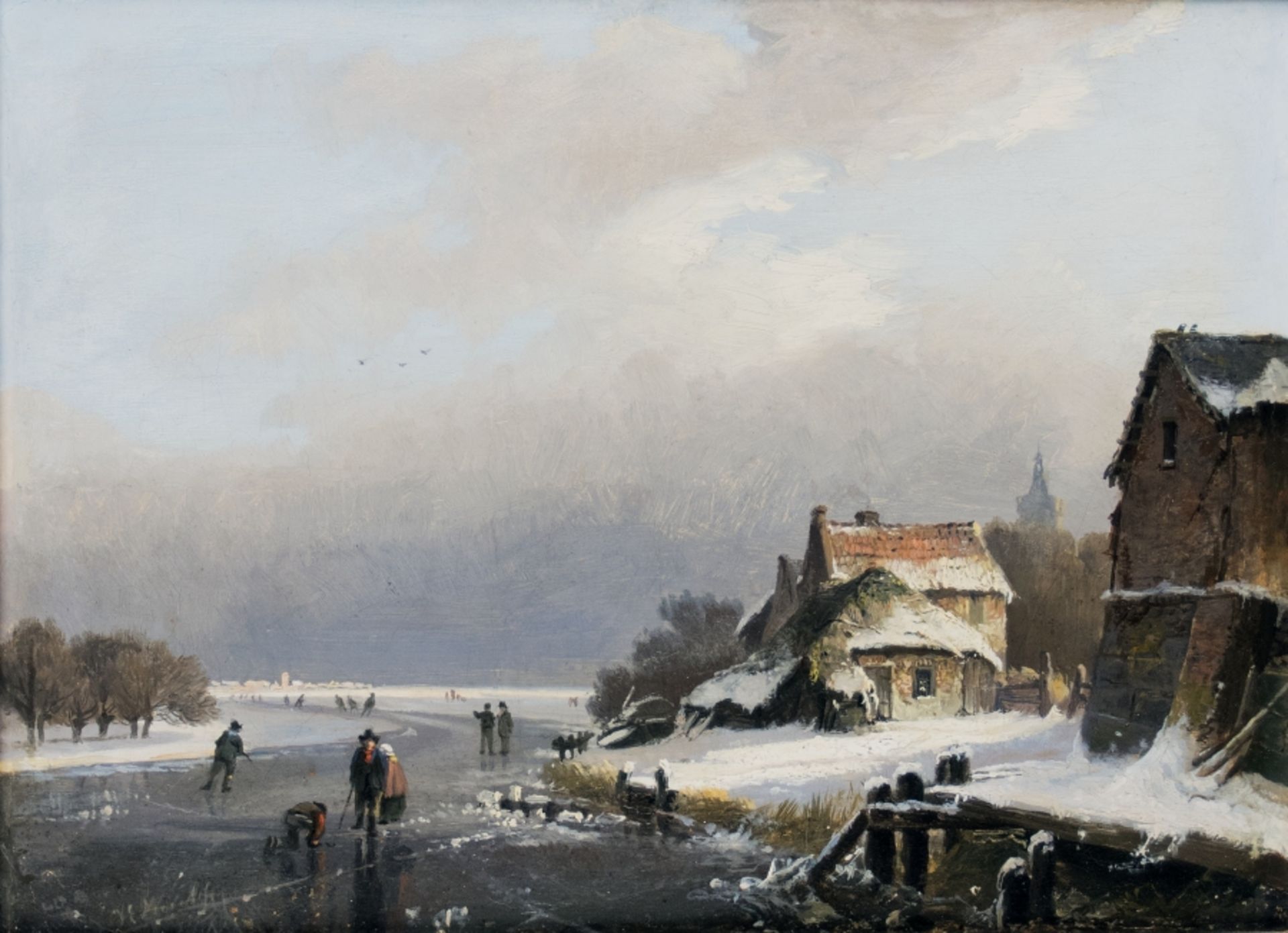 Morel II, Jan Evert:  Winter auf dem Kanal