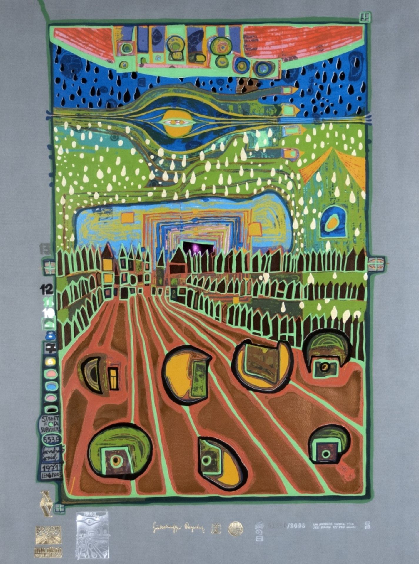 Hundertwasser, Friedensreich:  Street for Survivors