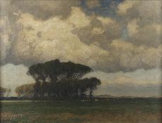 Kampf, Eugen:  Wolken über weiter Landschaft