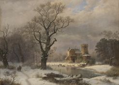 Bimmermann, Caesar:  Winter an der Burg