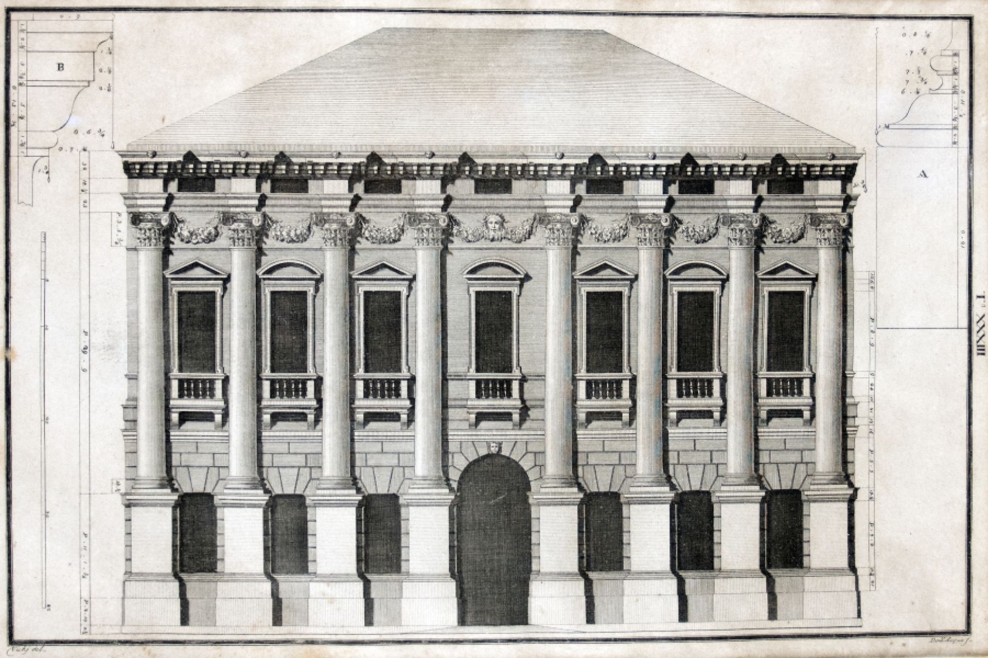 Palladio, Piranesi, Vichi u. a.:  Konvolut Architekturdarstellungen - Image 5 of 10