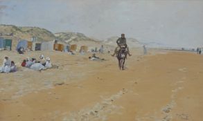 Mühlig, Hugo:  Am Strand von Knokke