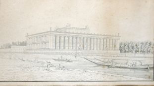 Schinkel, Karl Friedrich:  Perspektivische Ansicht des Neuen Museums in Berlin