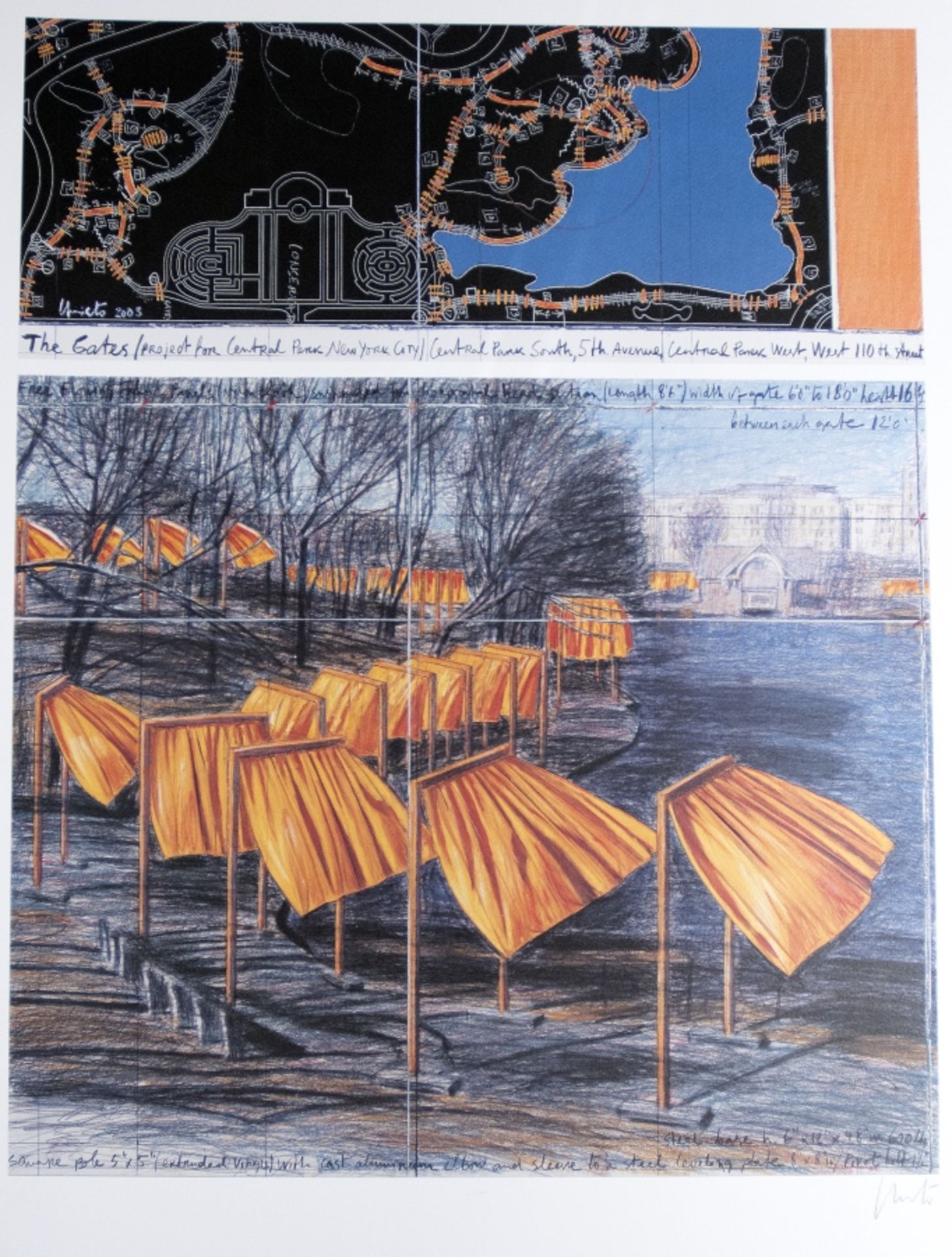 Christo & Jeanne Claude:  The Gates. Project for Central Park, New York City, VIII