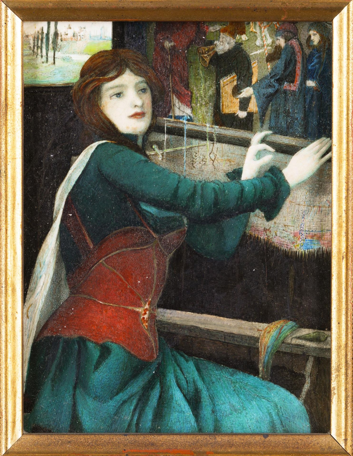 The Lady of Shalott, range of D.G.C. Rossetti/ W.Morris a.o. Pre-Raphaelite painters