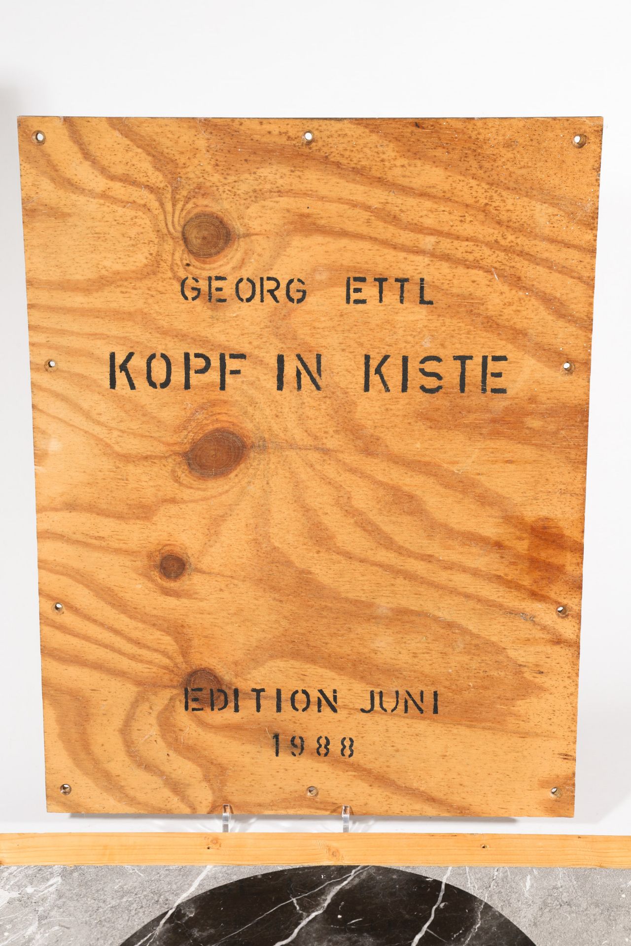 Georg Ettl*, Kopf in Kiste (head in box) - Image 2 of 4