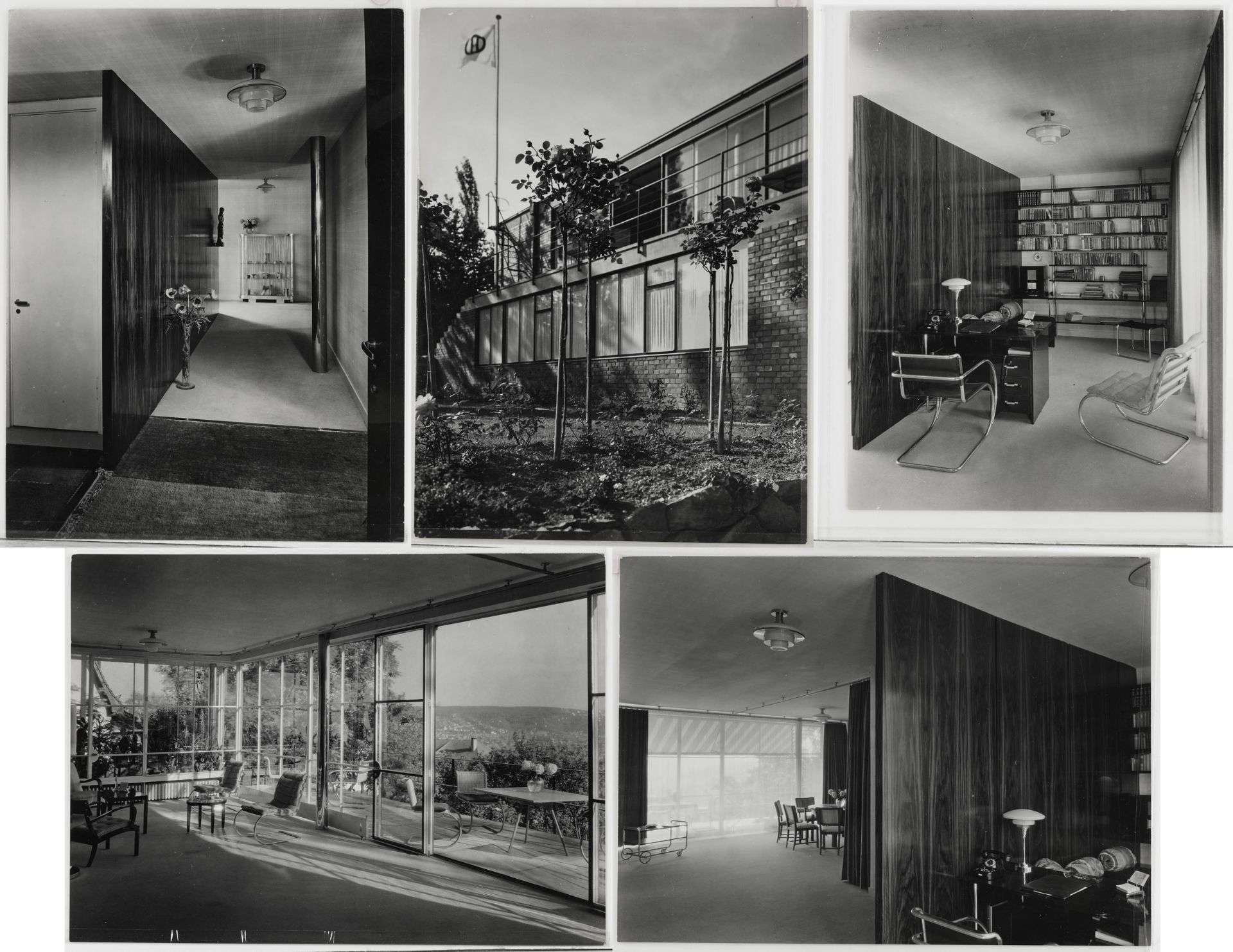 Adolf Lazi, 5 photographs, house Stuttgart