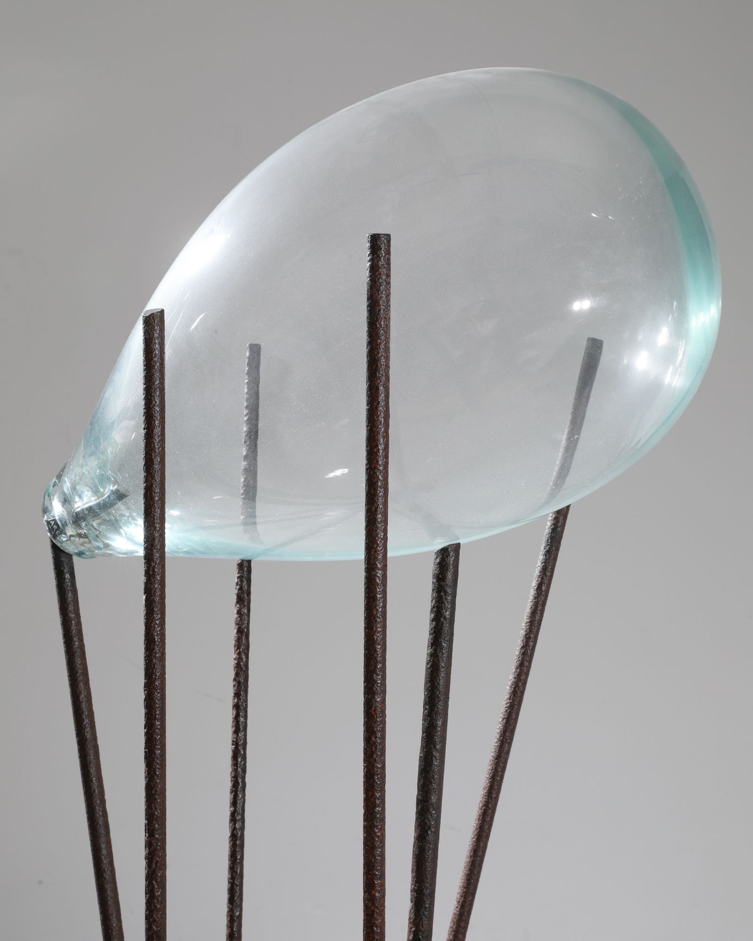 Xavier Carrere, OVITES, Glass / steel object with catalog - Image 3 of 6