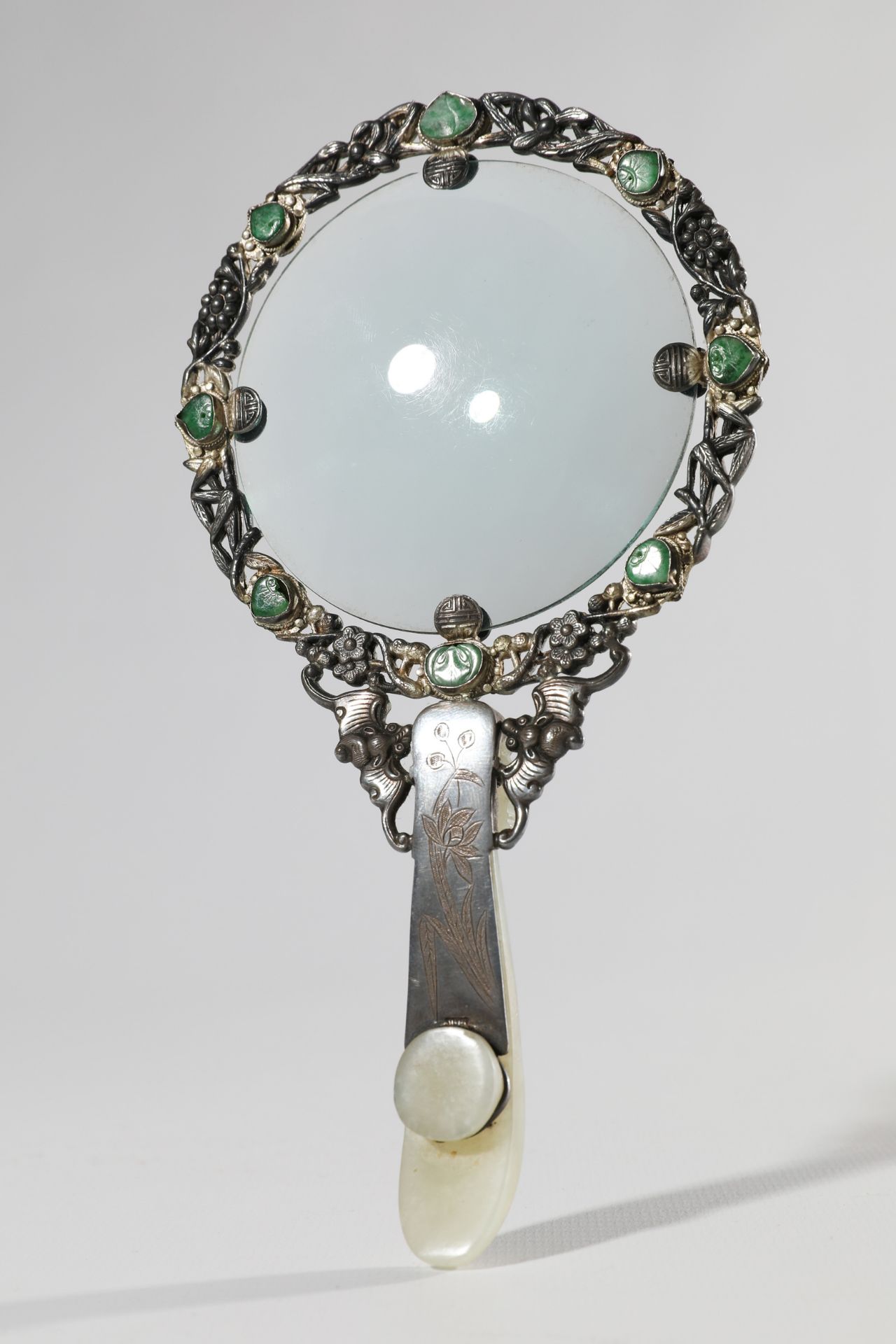 Magnifying Glass China Silver Jade - Bild 4 aus 8