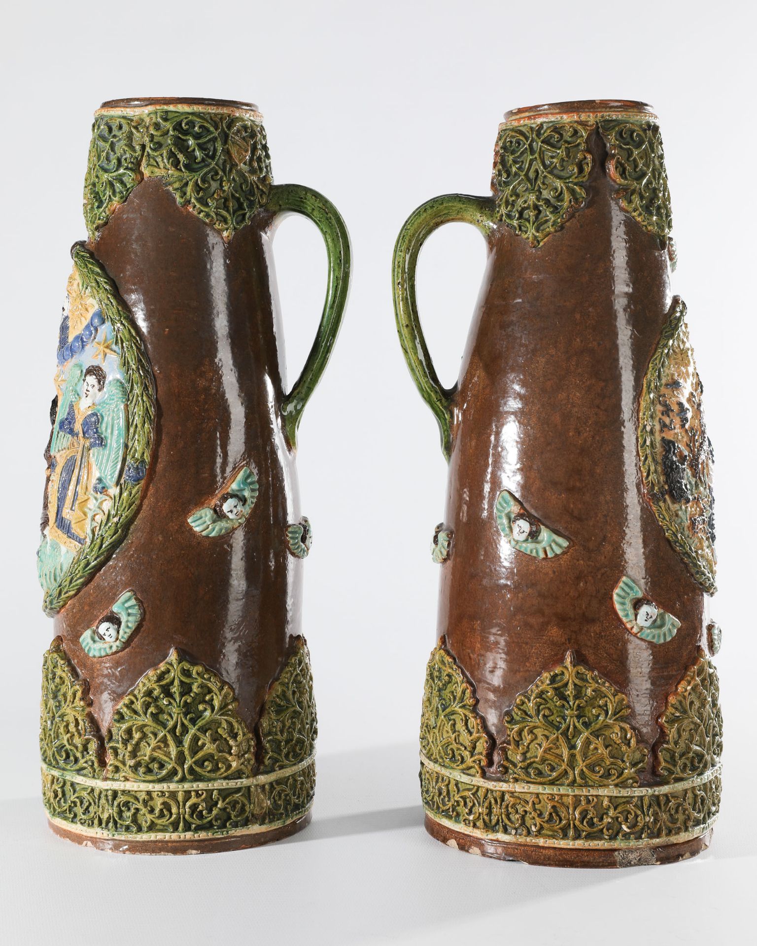 2 water jugs, probably Nuremberg, Preuning district - Bild 4 aus 6