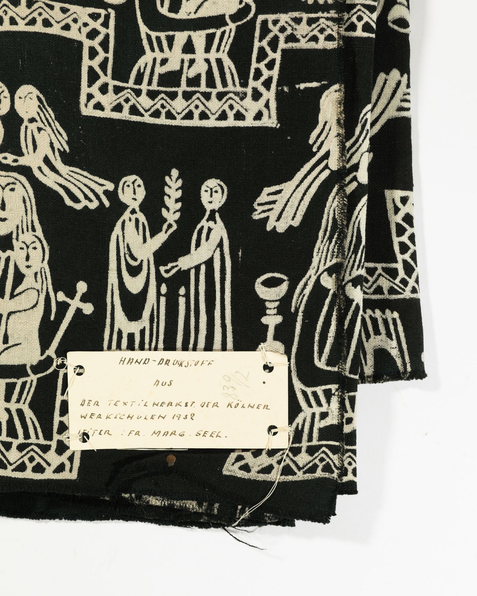 Hand-printed fabric from the textile workshop of Kölner Werkschulen - Bild 5 aus 5