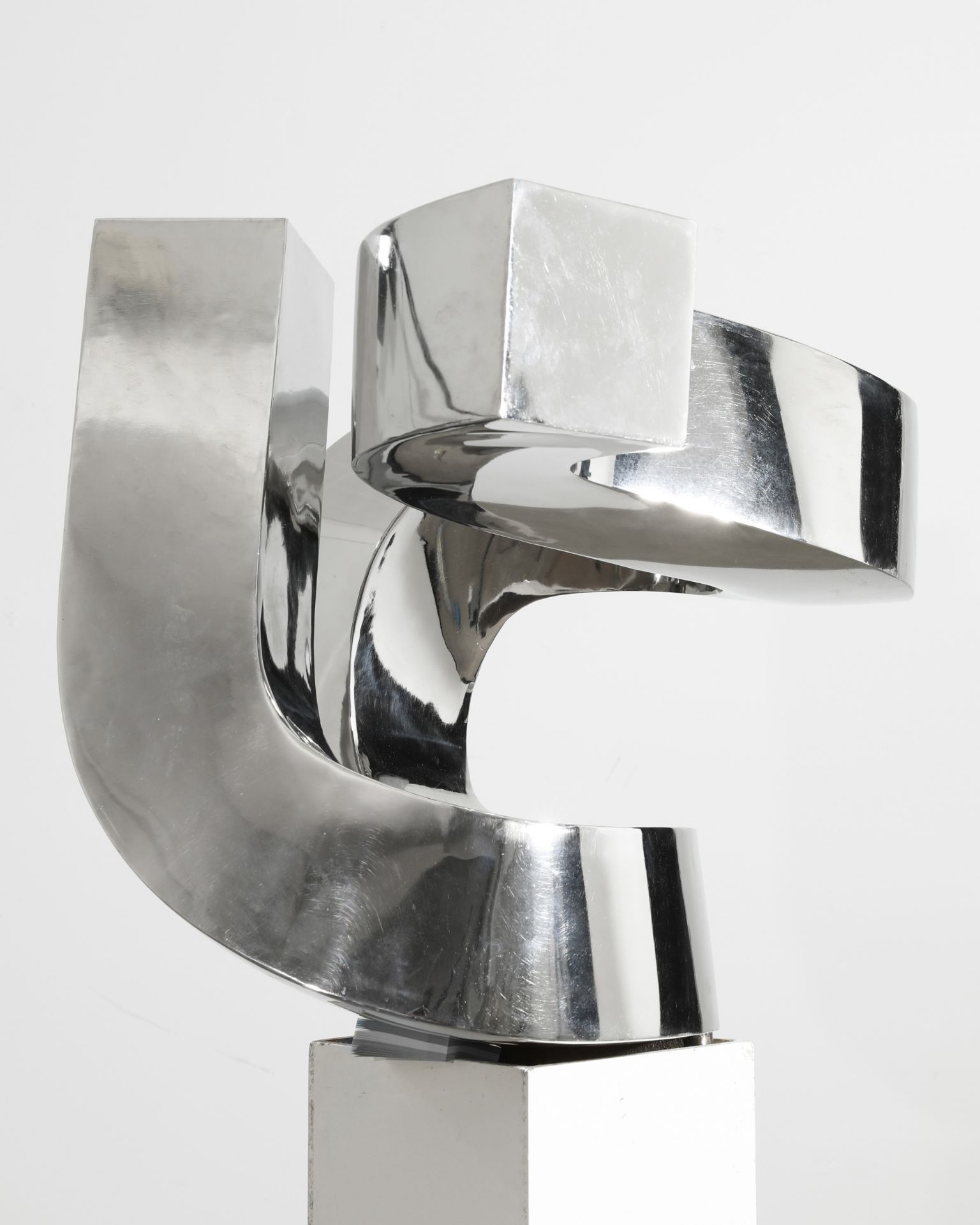 Steel sculpture, chromed - Image 3 of 4