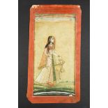 Indian miniature painting, women with deer