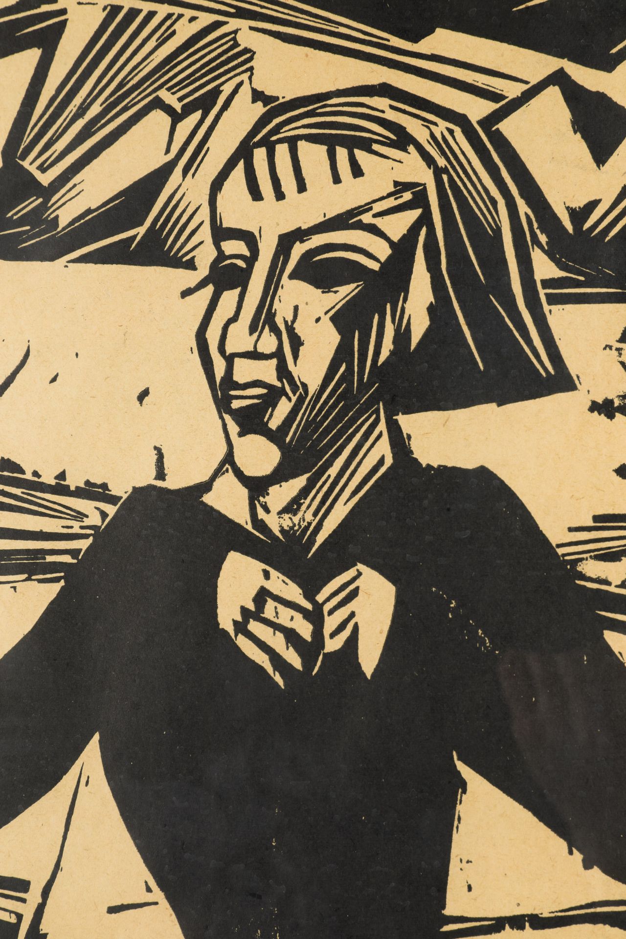 Erich Heckel*, Mädchen am Meer, woodcut - Bild 4 aus 4