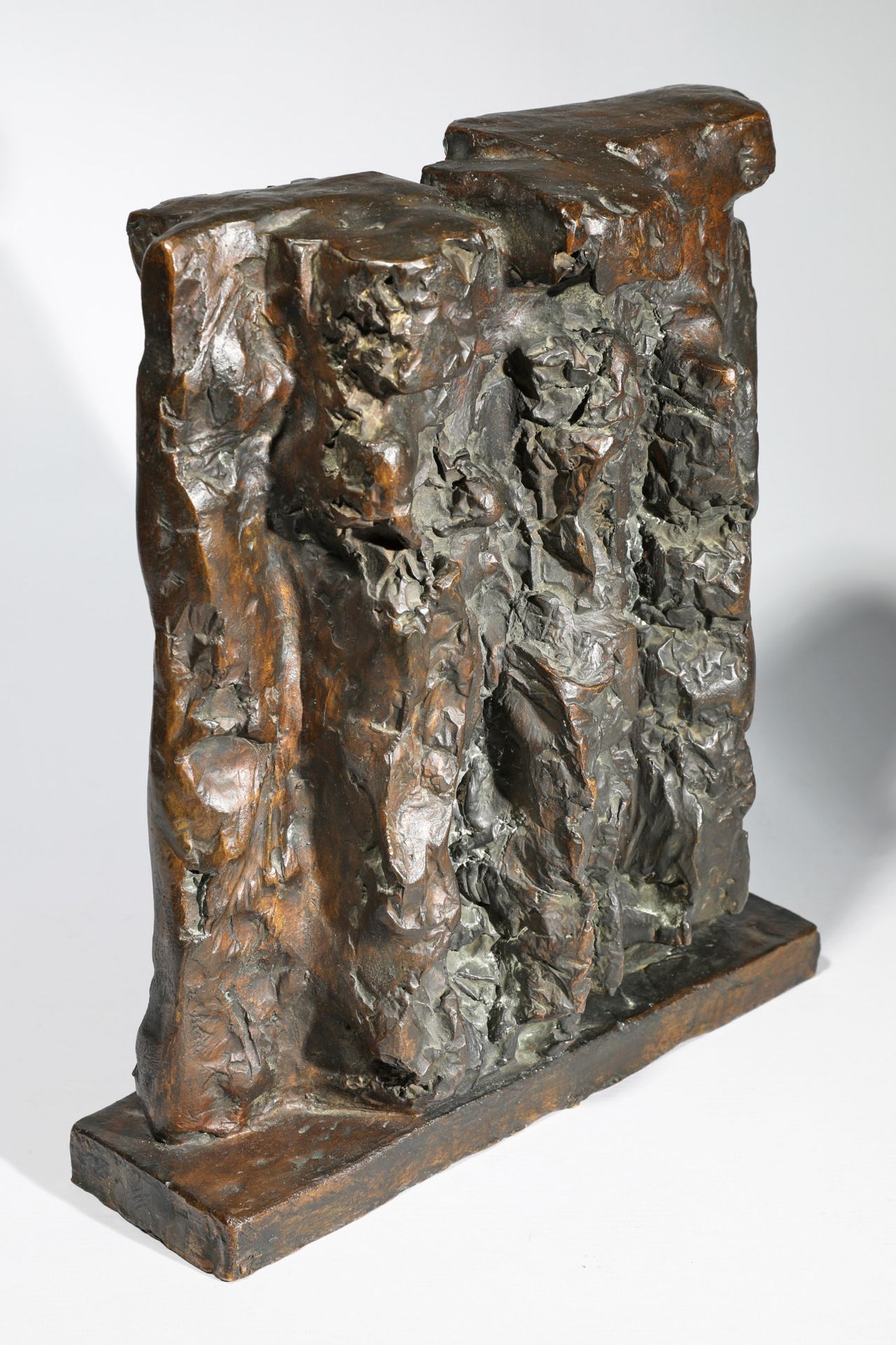 Guido Jendritzko, Abstract group of figures, bronze, Noack