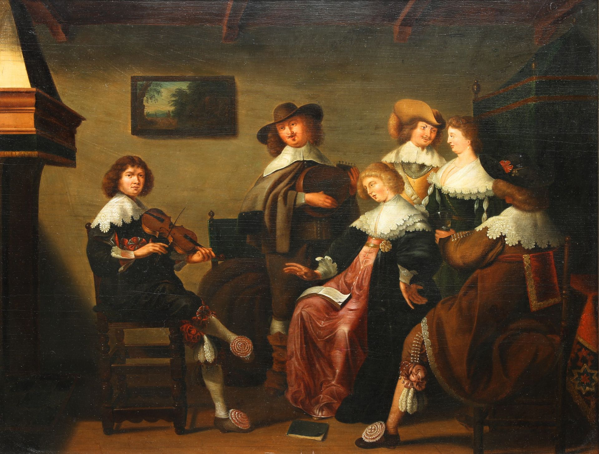 Anthonie Palamedesz, Interieur with musicians