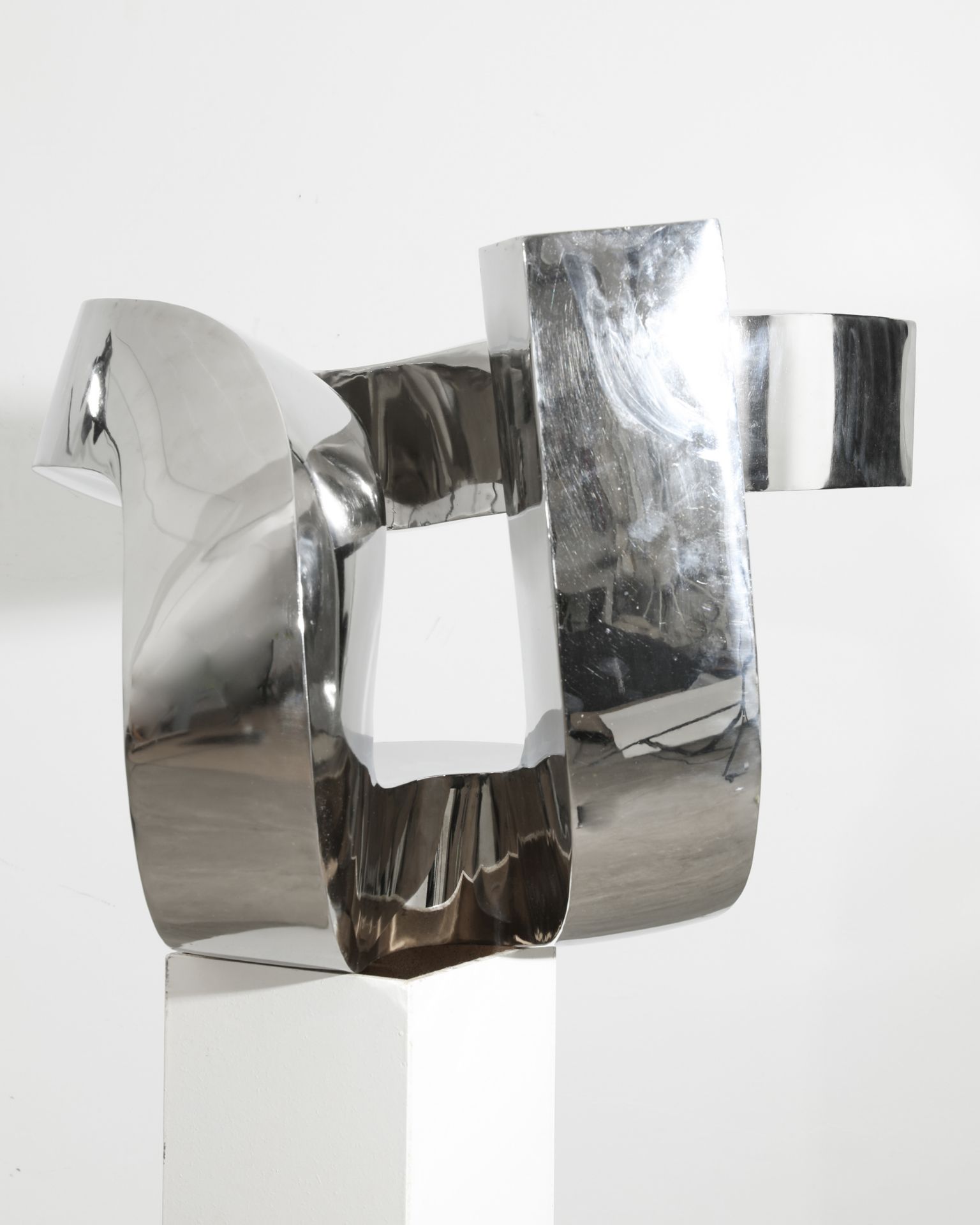 Steel sculpture, chromed - Image 4 of 4