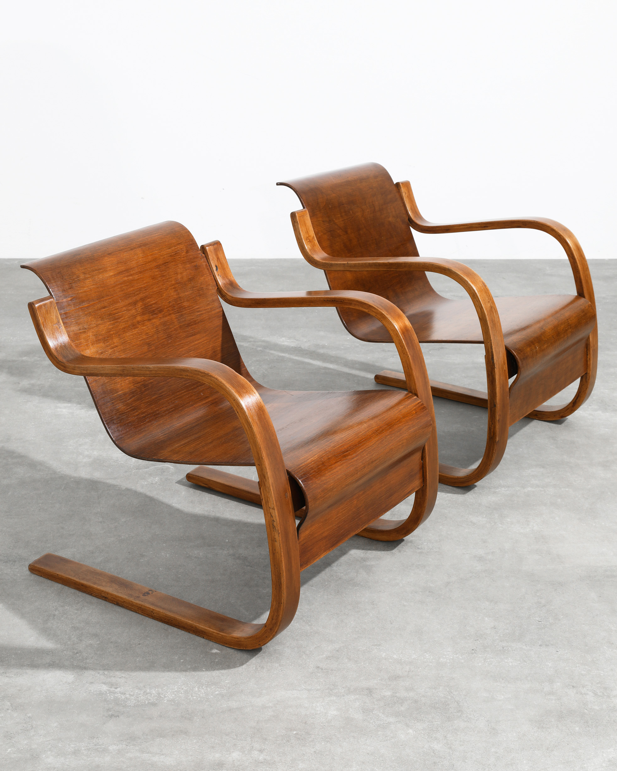 Alvar Aalto, Finmar LTD., 2 Lounge Chairs Model 31/42