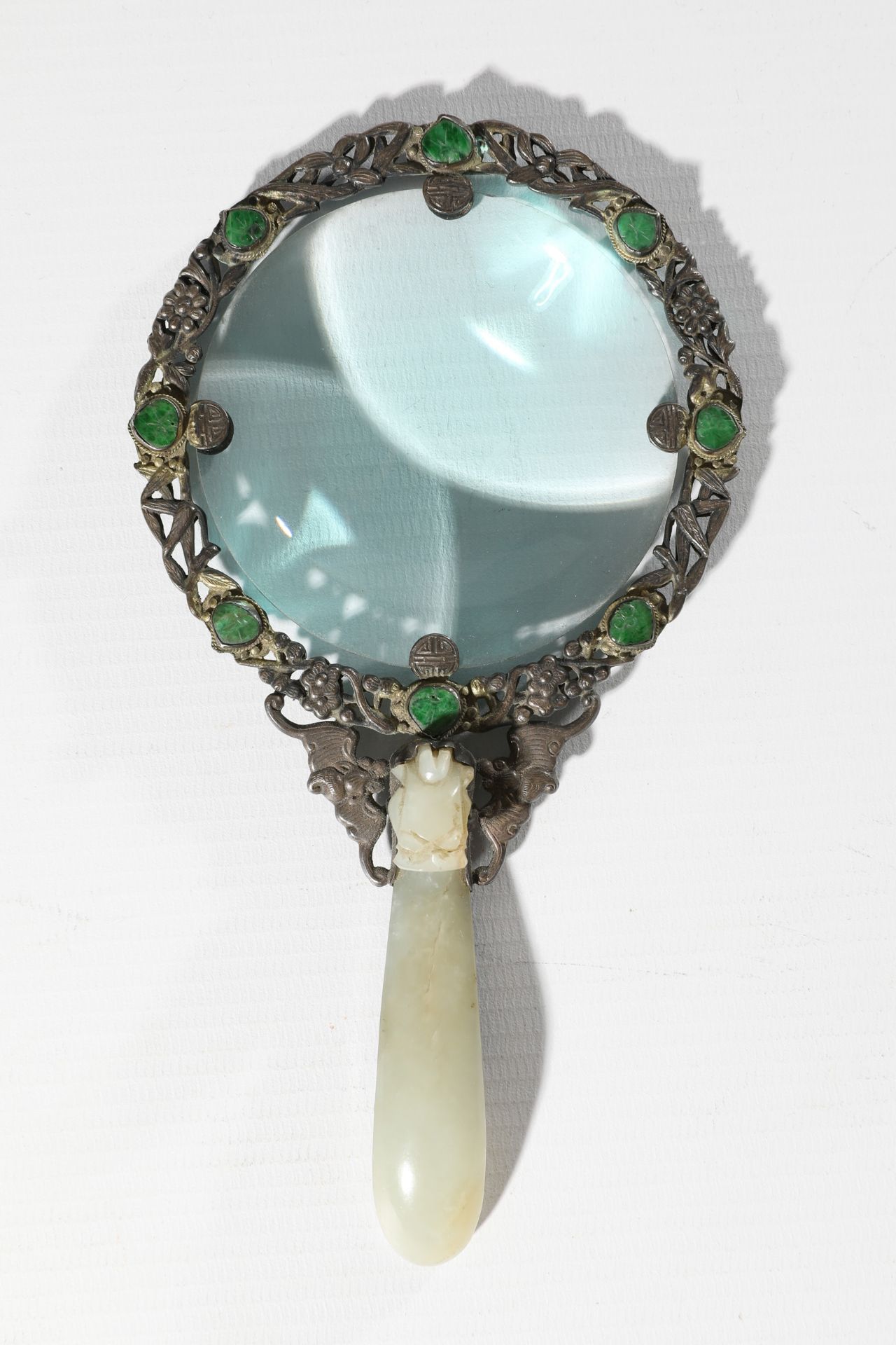 Magnifying Glass China Silver Jade - Bild 2 aus 8