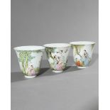 3 Wine Cups, China, Republic Period